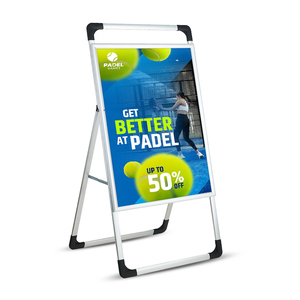 Panneaux publicitaires en métal pour trottoir, panneaux de signalisation pour <span class=keywords><strong>immobilier</strong></span>, panneaux d'affichage en plastique pour extérieur, vente en gros - Product Image 1