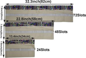 Étui de rangement portable en toile pour crayons de couleur, 24/48/72 emplacements, pour artistes et dessinateurs - Product Image 6