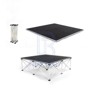 Plataforma de escenario de araña móvil portátil de aluminio plegable fácil de nuevo diseño para espectáculo de boda de rendimiento - Product Image 1