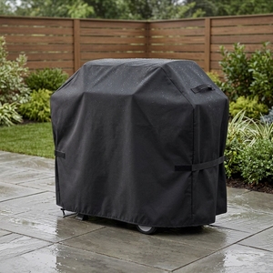 Housse de <span class=keywords><strong>barbecue</strong></span> en polyester imperméable, résistante à la poussière, aux UV et aux intempéries, pour <span class=keywords><strong>barbecue</strong></span> extérieur <span class=keywords><strong>Weber</strong></span> Q1200 - Product Image 2