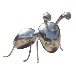 Escultura de Hormiga de Acero Inoxidable para Exteriores, Figura Animal Realista Hecha a Mano con Acabado Espejo - Product Image 4