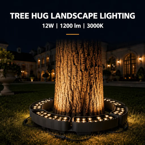 Led Palm Ring Tree Hug <span class=keywords><strong>Spot</strong></span> Light Outdoor Spike Lamps IP65 Aluminium Electric Rgbw Colorful Landscape Lighting for Garden - Product Image 5