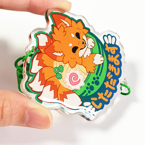 Custom <strong>Anime</strong> Acrylic Glitter Epoxy Charms <strong>Keychains</strong>,High Quality Acrylic <strong>Anime</strong> Keychain - Product Image 3