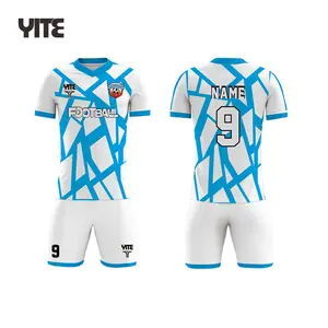 23 24新设计您自己的足球服优质OEM柔软触感透气足球足球服