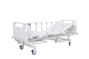 HaoHan 2025, nuevos muebles de Hospital de dos manivelas ABS, cama Manual para pacientes, cama médica de enfermería para pacientes en venta - Product Image 2