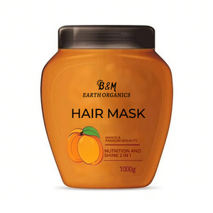 Envío rápido Etiqueta Privada precio de fábrica extensiones de cabello producto de cuidado refrescante aceite de argán colágeno mascarilla para el cabello tratamiento de queratina - Product Image 3