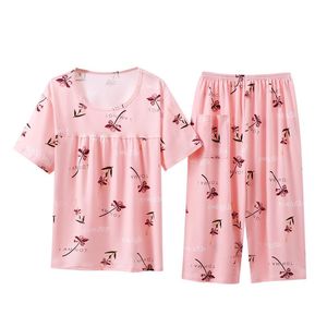 <span class=keywords><strong>ชุด</strong></span>นอนแม่แขนสั้นขนาดใหญ่พิเศษสำหรับ<span class=keywords><strong>ผู้</strong></span>หญิง, <span class=keywords><strong>ชุด</strong></span> XL-4XL ใส่อยู่บ้านชุดนอนสำหรับผู้<span class=keywords><strong>สูงอายุ</strong></span> - Product Image 1