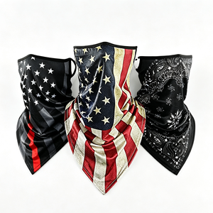 Cache-cou rafraîchissant en soie glacée à motif drapeau américain et cachemire, protection solaire UV, <span class=keywords><strong>cagoule</strong></span>, masque facial pour <span class=keywords><strong>moto</strong></span>, cyclisme, randonnée - Product Image 2