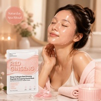 Mascarilla Facial de Hidrogel con Colágeno y Raíz de Ginseng Rojo Energizante para una Piel Radiante, Nueva Fórmula OEM 2026