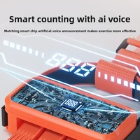 Bande de Résistance en Silicone pour Exercices de Musculation à Domicile avec Compteur Intelligent et Voix, pour Entraînement de Force
