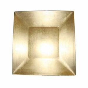 Plaque de charge décorative de forme carrée plaquée argent Plaque de chargeur de finition antique pour la maison et l'hôtel - Product Image 5