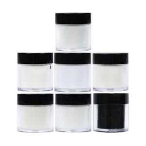 Poudre de laine écologique PET 10 ml, paillettes pour ongles, <span class=keywords><strong>effet</strong></span> de revêtement holographique, luxe <span class=keywords><strong>noir</strong></span> et blanc - Product Image 5