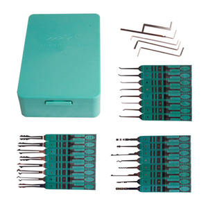 KLom 32 pièces d'outils de crochetage de serrures avec étui rigide, outils pour retirer les clés cassées, kit de déverrouillage, outils de crochetage de serrures pour serruriers - Product Image 1