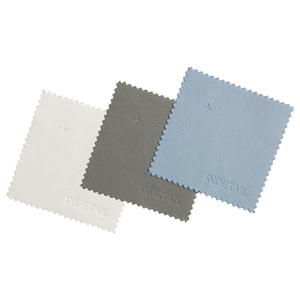 Soft Personalized Custom <b>Embossed</b> Logo Suede Microfiber Jewelry Cloth With <b>Card</b> - Product Image 1