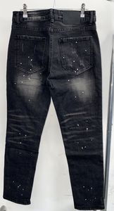 Jeans de Mezclilla Negros Clásicos Vintage ODM OEM para Hombre, <span class=keywords><strong>Pantalones</strong></span> de Calle de Alta Calidad, Jeans Rotos para Hombre - Product Image 5