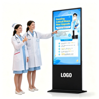 Exhibidor Digital de Piso para Interiores, Pantalla LCD de 43/49/55/65 Pulgadas, Android, Pantalla Táctil, Software CMS, OEM, Publicidad Vertical para Tiendas Minoristas