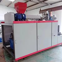 Machine de soufflage de bouteilles en plastique 1l Hdpe Machine de soufflage Eau minérale Bouteilles de boissons Semi-automatique 2l 5l Bouteille de soufflage