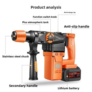 <span class=keywords><strong>Marteau</strong></span> perceuse à percussion sans fil pour outil électrique multifonctionnel portable 21V <span class=keywords><strong>Marteau</strong></span> perforateur sans fil - Product Image 6
