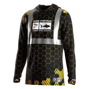 Sudadera con Capucha Reflectante para Pesca Nocturna para Hombre, Manga Larga, UPF 50+, Secado Rápido, para Pescadores Entusiastas - Product Image 2
