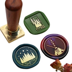 Cabeza de Sello de Cera Redonda de 3cm y 2.5cm, Sello de Cera para Invitaciones, Sobres, Decoración Artística, Regalo de Latón Sólido - Product Image 5