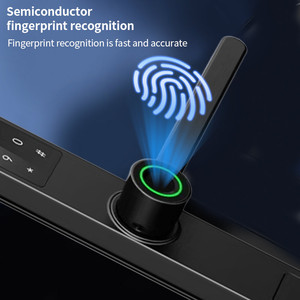 Tuya App thông minh vân tay khóa cửa với hợp kim nhôm xử lý Wifi Mạng thẻ nhớ đám mây dữ liệu cho phía trước nhà an ninh - Product Image 3