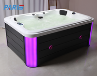 Spa Extérieur Rectangulaire de Haute Qualité pour 4 Personnes Bain à Remous Moderne de 2.2m pour Villas