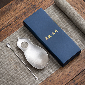Tin <b>Tea</b> Scoop Handmade Irregular Shape <b>Tea</b> Ceremony Accessory For Kung Fu <b>Tea</b> <b>Set</b> - Product Image 1