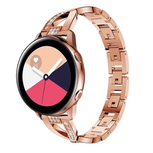 Bracelet Femme en Diamant 20mm pour Samsung Galaxy Watch 4 <span class=keywords><strong>3</strong></span> Classic 41mm 42mm Active 2 Band pour <span class=keywords><strong>Garmin</strong></span> Vivoactive <span class=keywords><strong>3</strong></span>/Venu/SQ Strap - Product Image 6