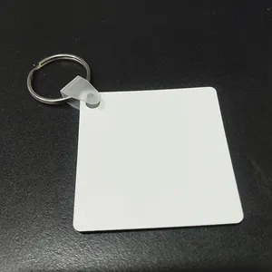 Chaveiro de madeira com etiqueta em branco de subolmação, porta-chaves mdf personalizado promoção