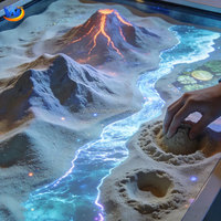 Mesa de Arena Mágica Interactiva para Juegos en Interiores, Equipo de Juego para Playa, Proyector de Arena para Interiores, Entretenimiento Infantil