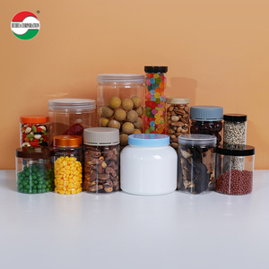 Botol Plastik PET Silinder Transparan Berkualitas Makanan dengan Tutup Sekrup untuk Penyimpanan Kosmetik, Camilan & Kue - Product Image 4