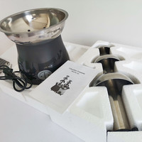 Takara — fontaine à chocolat professionnelle facile à utiliser, vaporeuse noire