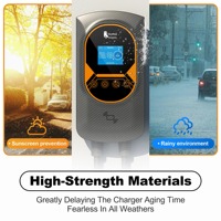 Stasiun Pengisian Daya Dinding EV Feyree Tipe 1 12 kW Level 2, Pengisi Daya Dinding EV Cepat 50A yang Dapat Disesuaikan dengan Aplikasi WiFi
