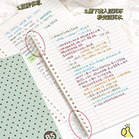 Carnet à grille B5 à couverture souple, motifs pois pastel, thèmes desserts et boissons frais, pour étudiants, journal d'étude et agenda d'écriture quotidienne