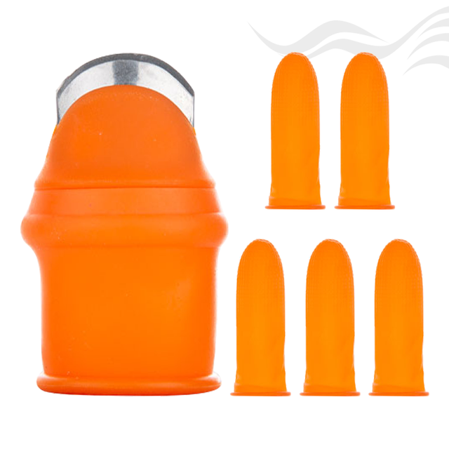 Gloway Trim Tools Plants Vegetable Finger Picker Thumb Knife Cutter Glove Garden Silicone Thumb Knife Finger Protector