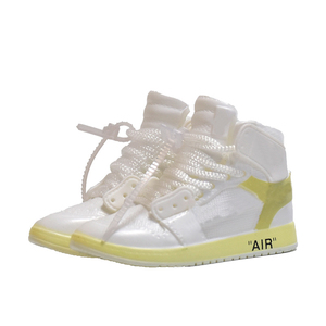 Móc khóa giày bóng rổ PVC cao su in tay thiết kế thời trang bán buôn, kiểu giày thể thao AJ1 mini 3D kèm hộp - Product Image 5