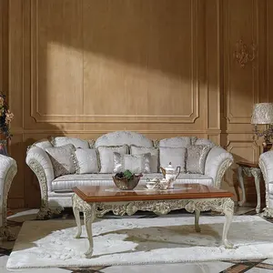 Luxus italienische klassische Wohnmöbel Couchtisch Stoffsofa Wohnzimmer