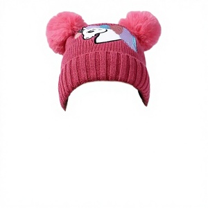 หมวกบีนนี่ผ้าฟลีซถักนุ่มอุ่นสำหรับผู้ชายและผู้หญิง ใช้ได้ในฤดูหนาว ใช้เดินทางได้ ใช้เป็นผ้าพันคอได้ ใช้เป็นบาลาคลาวาได้ ใช้เป็นที่อุ่นคอได้ - Product Image 2