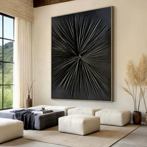 <span class=keywords><strong>Peinture</strong></span> à l'huile abstraite 3D en relief, purement peinte à la main, sur toile, pour salon/salle à manger, fond de canapé, luxe haut de gamme RH - Product Image 5