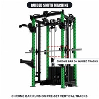 Équipement de musculation professionnel robuste, structure ultra-stable, machine Smith multifonctionnelle, rack de musculation avec entraîneur fonctionnel