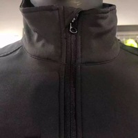 Barato al por mayor venta caliente Negro hombres chaqueta softshell tela