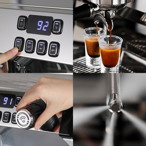 Gemilai G3201 Retro Phần Cappuccino Công Nghiệp Chuyên Nghiệp 2 Nhóm Espresso Máy Pha Cà Phê Thép Không Gỉ Cho Cà Phê Cửa Hàng - Product Image 6
