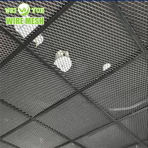 New Arrival chống ăn mòn đục lỗ trang trí kim cương mở rộng kim loại lưới Tấm trần trang trí - Product Image 4