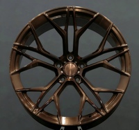 1 pièce, nouvelle jante en alliage d'aluminium forgée monobloc bronze super concave, 5x112/114.3/120 PCD, compatible avec Audi Mercedes Bespoke