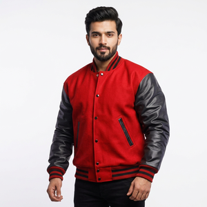 Unique Style Plus Size Varsity University Baseball <b>Jacket</b> Men's <b>Jackets</b> Blank <b>Patch</b> and 3D Embroidered Collage <b>Jacket</b> for man - Product Image 1