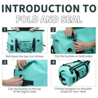 Nouveau Sac à Dos de Moto Imperméable et Tendance 56-76L en PVC pour Course en Plein Air, Sac de Voyage avec Fermeture Éclair, Sac Arrière de Moto Élégant