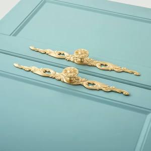 Poignée de tirage moderne et durable en cuivre doré pour commodes, tiroirs, portes d'armoires et mobilier d'extérieur - Product Image 3