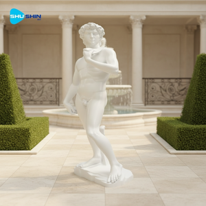 高品質等身大白大理石ダビデ像、住宅庭園用 - Product Image 5
