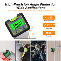 Niveau numérique portable Huepar en vente flash - Angle de maçonnerie -0~360 degrés - Mesure rapide AG01