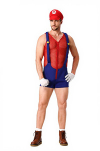 Mono de Cosplay <span class=keywords><strong>Luigi</strong></span> para hombre, divertido disfraz inspirado en Anime de Halloween con vestidos elegantes y trajes, pantalones inspirados en personajes de TV - Product Image 2